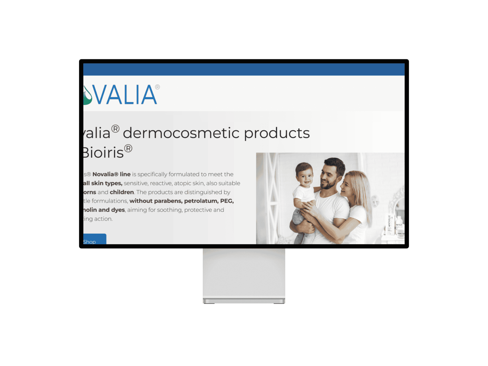 Novalia® dermocosmetic products by Bioiris®